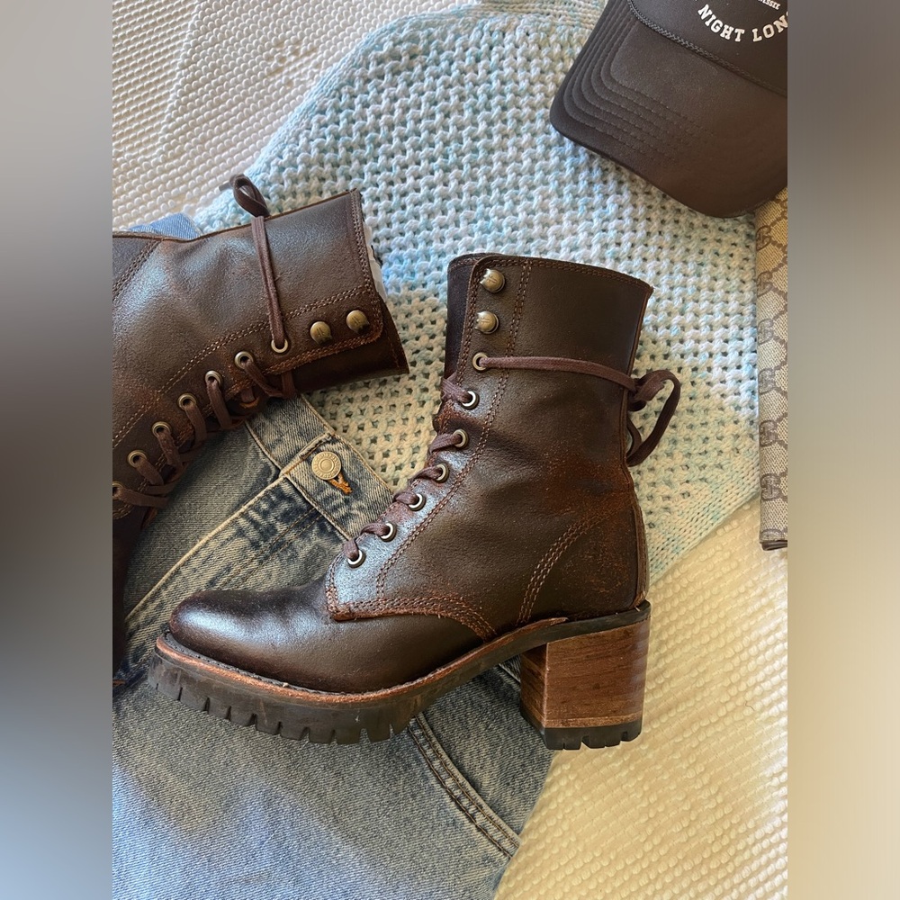 FRYE | Sabrina Moto Lace Up Boots